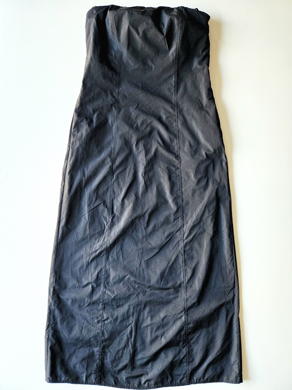 Zara Strapless Black Maxi Dress - Sleek Column Gown